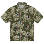 Houston Texans Hawaiian Shirt - Vintage Palm Tree | Moonbestprint