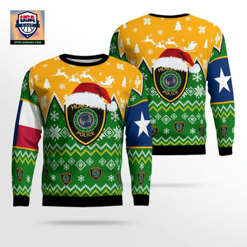 Houston Texas Houston Police Department Christmas Sweater 3D ? Usalast