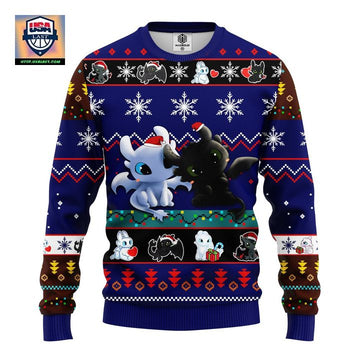 How To Train Your Dragon Toothless Love Ugly Christmas Sweater Blue 1 Amazing Gift Idea Thanksgiving Gift ? Usalast