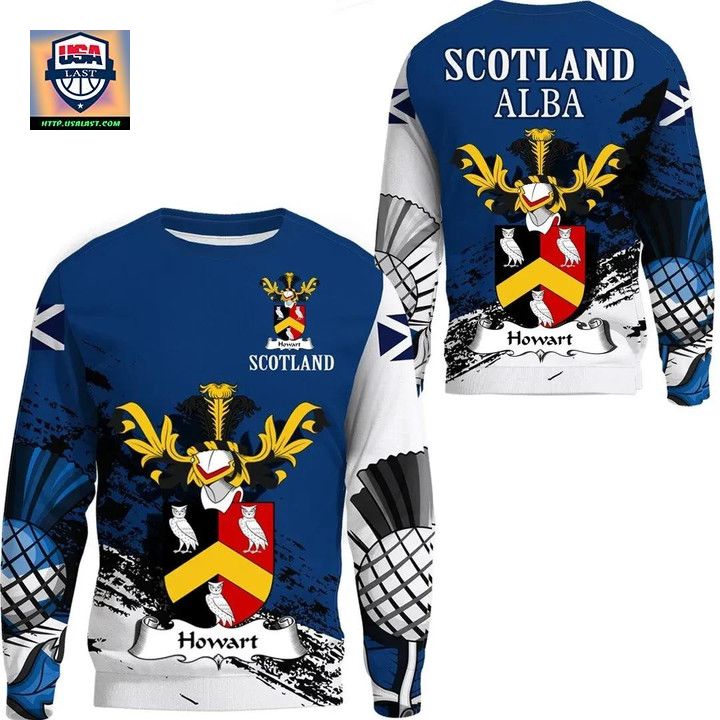 Howart Scottish Family Crest Scotland Special Sweater A7 ? Usalast