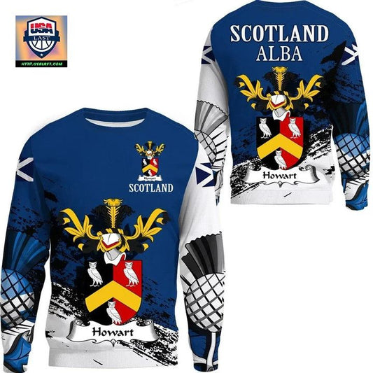 Howart Scottish Family Crest Scotland Special Sweater A7 ? Usalast