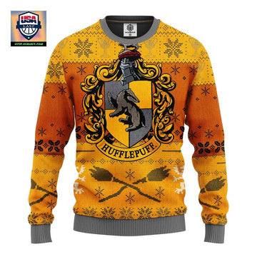 Hufflepuff Ugly Christmas Sweater Amazing Gift Idea Thanksgiving Gift ? Usalast