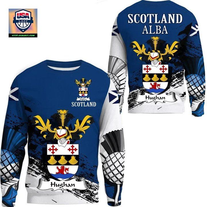 Hughan Scottish Family Crest Scotland Special Sweater A7 ? Usalast