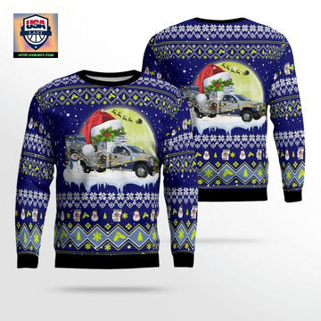 Hughes County Emergency Medical Service Christmas AOP Sweater ? Usalast