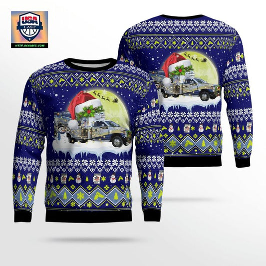 Hughes County Emergency Medical Service Christmas AOP Sweater ? Usalast