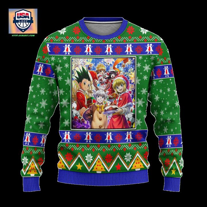 Hunter x Hunter Anime Ugly Christmas Sweater Characters Xmas Gift ? Usalast