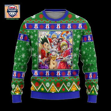 Hunter x Hunter Anime Ugly Christmas Sweater Characters Xmas Gift ? Usalast