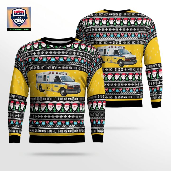 Huntsville Alabama HEMSI Ambulance Christmas Sweater 3D ? Usalast