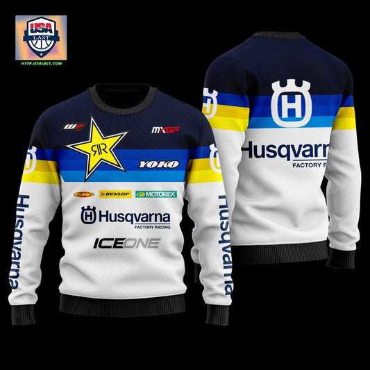 Husqvarna Factory Racing White Ugly Sweater ? Usalast