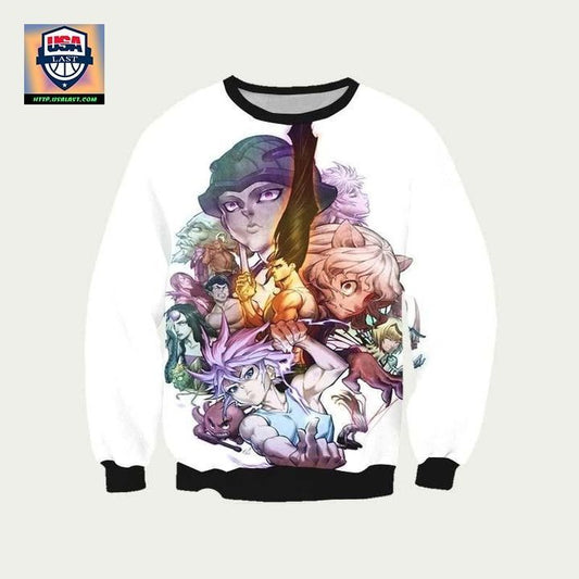 Hxh All Characters Sweater ? Hunter X Hunter 3D Printed Sweater ? Usalast