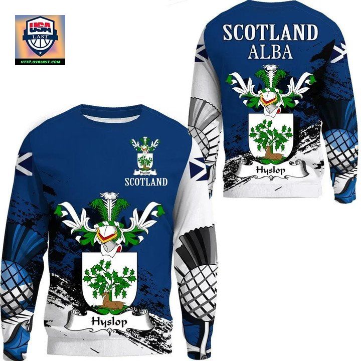 Hyslop Scottish Family Crest Scotland Special Sweater A7 ? Usalast