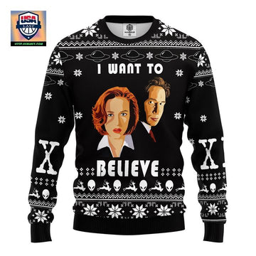 I Want To Believe Ugly Christmas Sweater Amazing Gift Idea Thanksgiving Gift ? Usalast