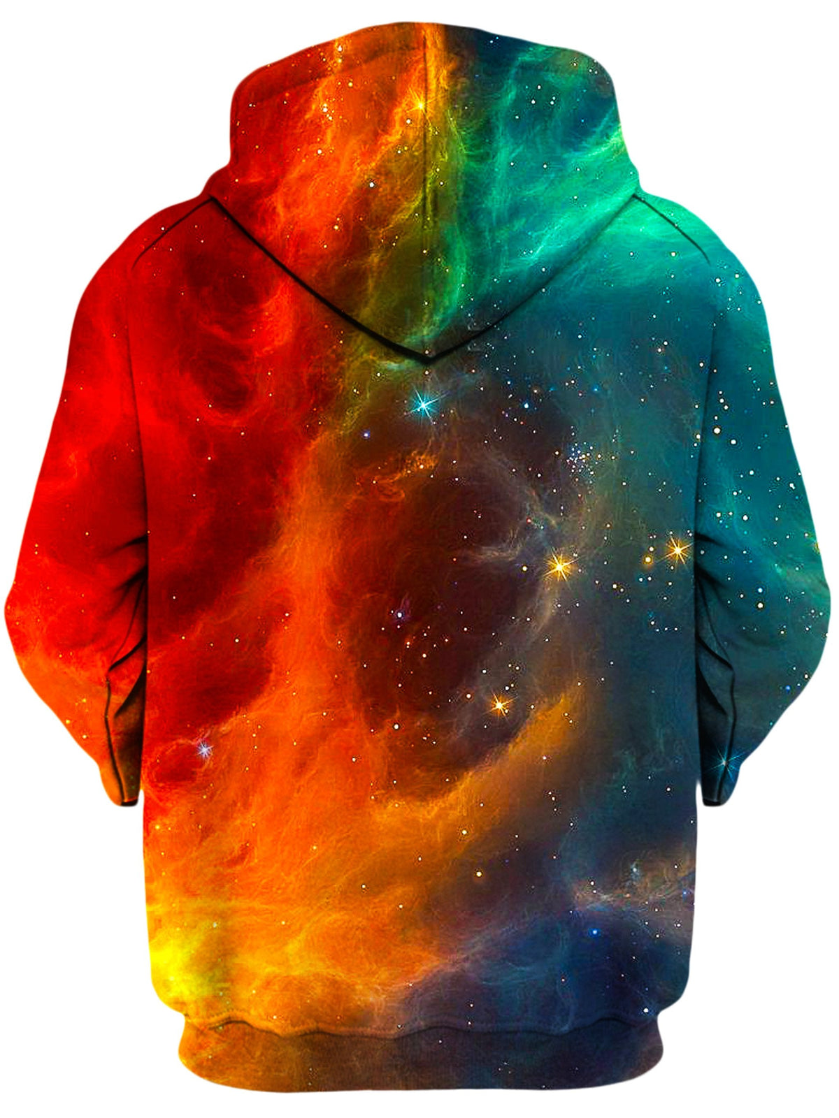 Fire and Ice Galaxy Unisex Zip-Up Hoodie -Moonbestprint