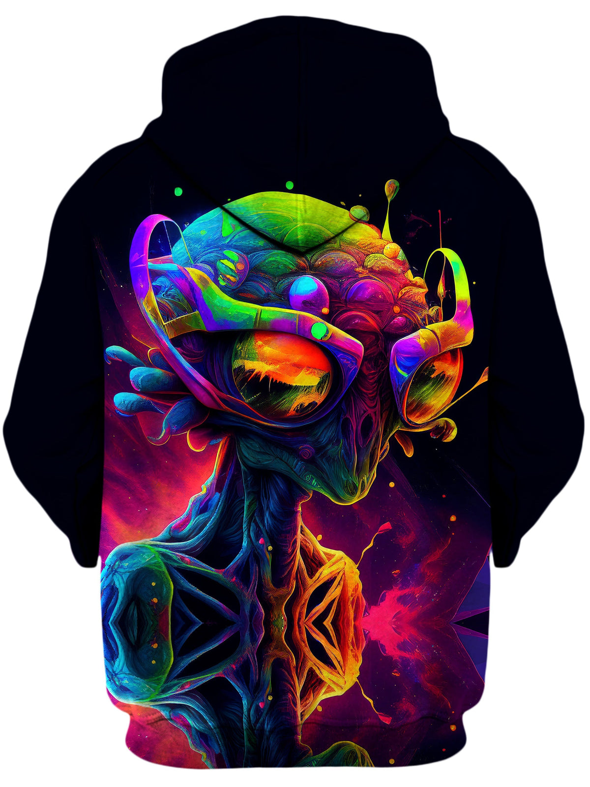 Psychedelic Alien Unisex Hoodie -Moonbestprint
