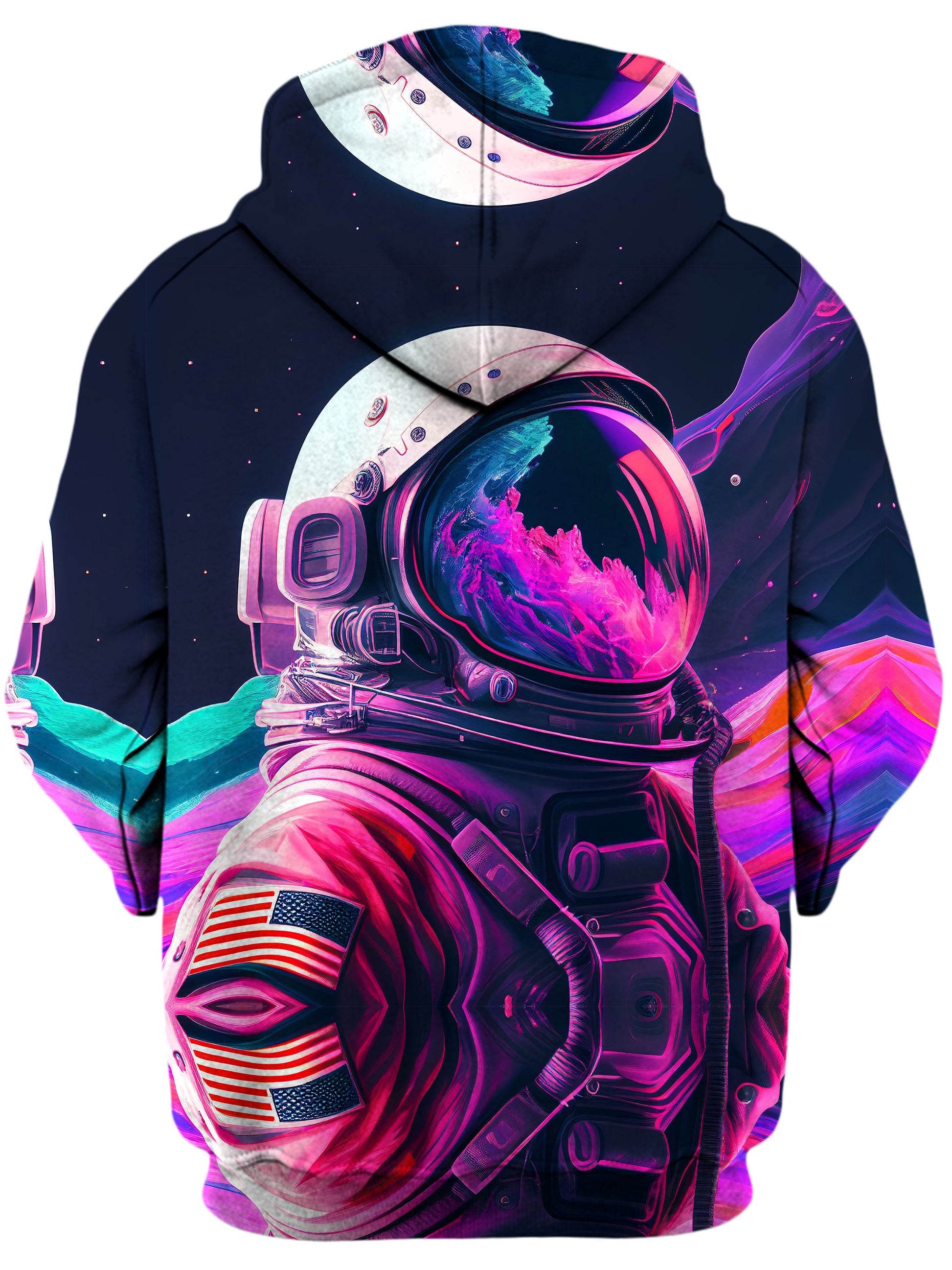 Synthwave Astronaut Unisex Hoodie -Moonbestprint