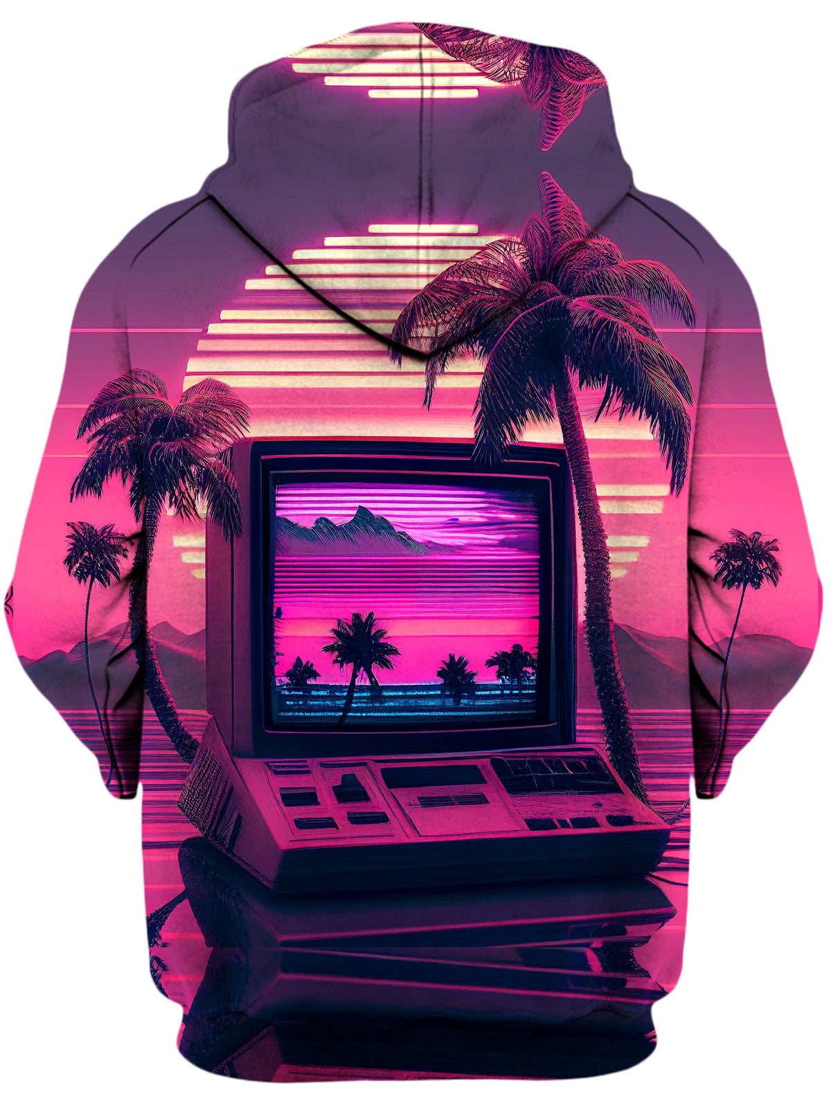 Vapor Palms Trees Unisex Hoodie -Moonbestprint