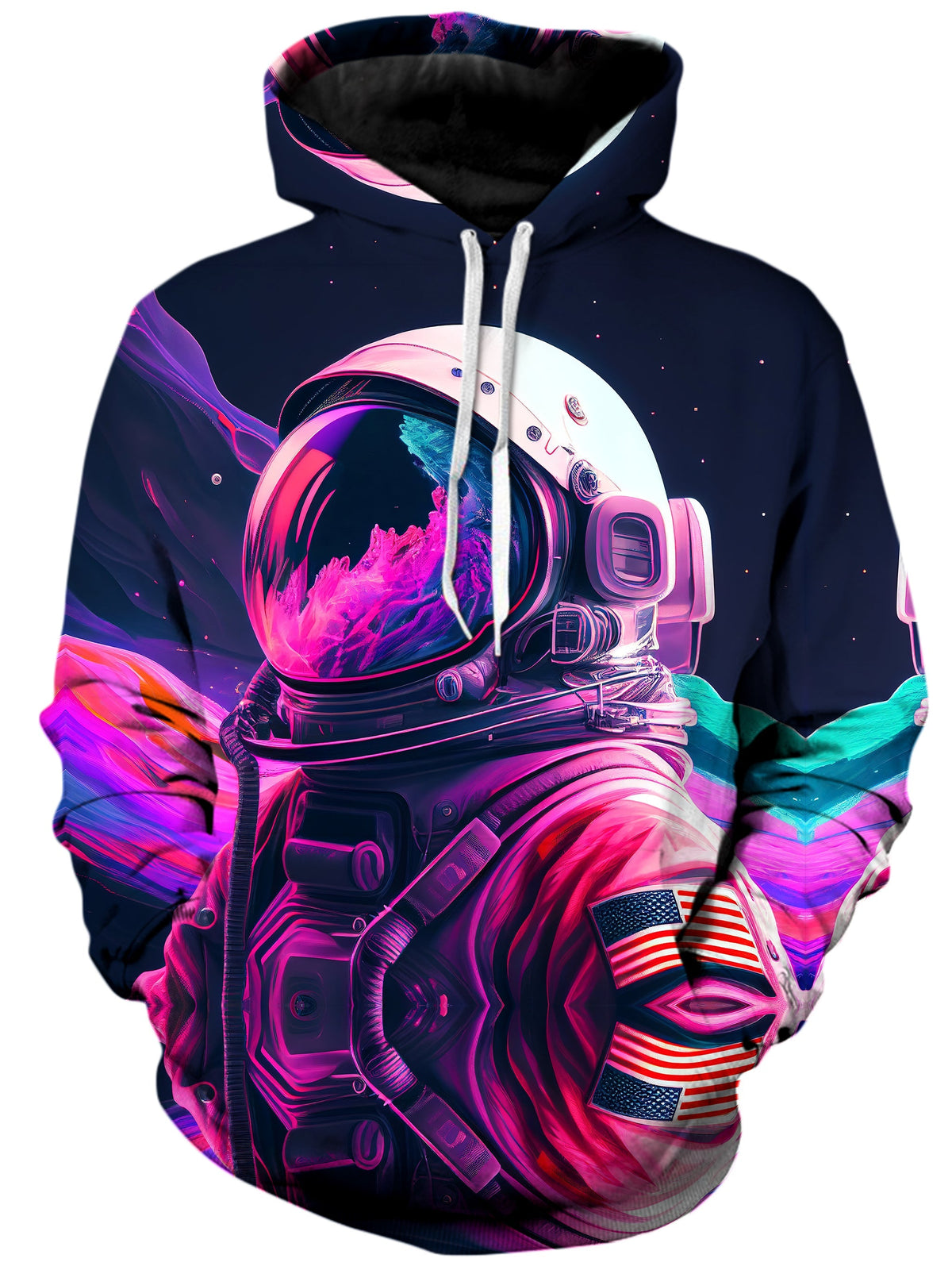 Synthwave Astronaut Unisex Hoodie -Moonbestprint