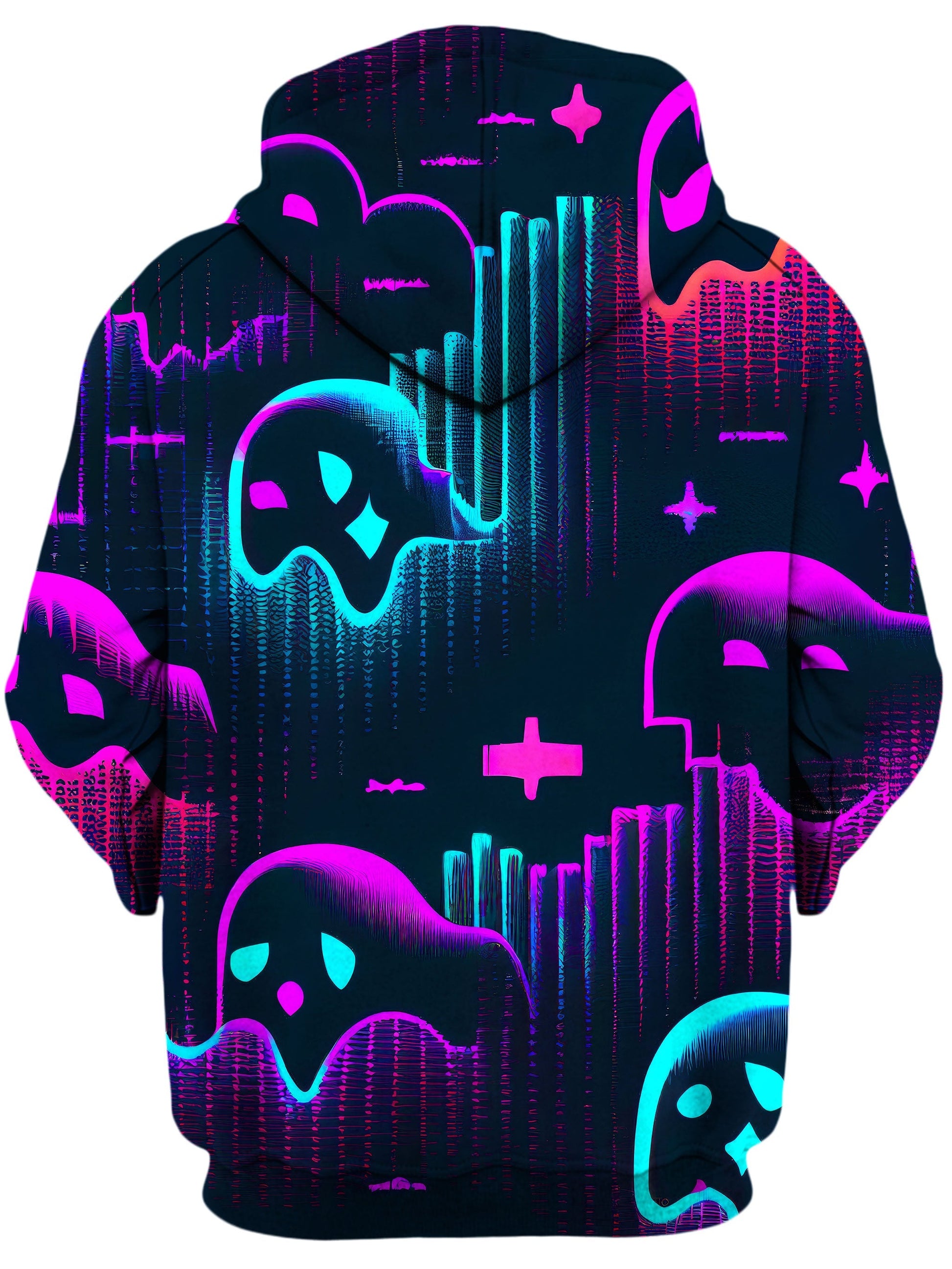 Ghost Melt Unisex Zip-Up Hoodie - Moonbestprint
