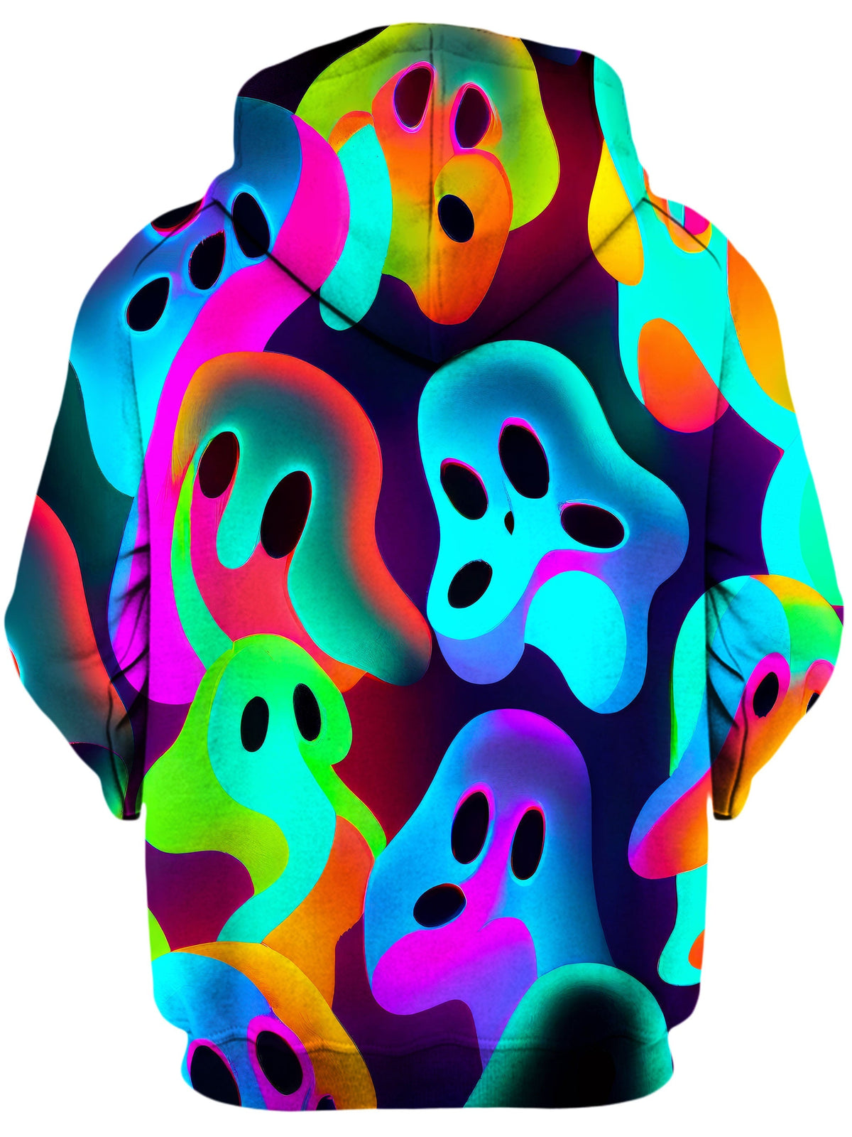 Ghostly Unisex Zip-Up Hoodie -Moonbestprint