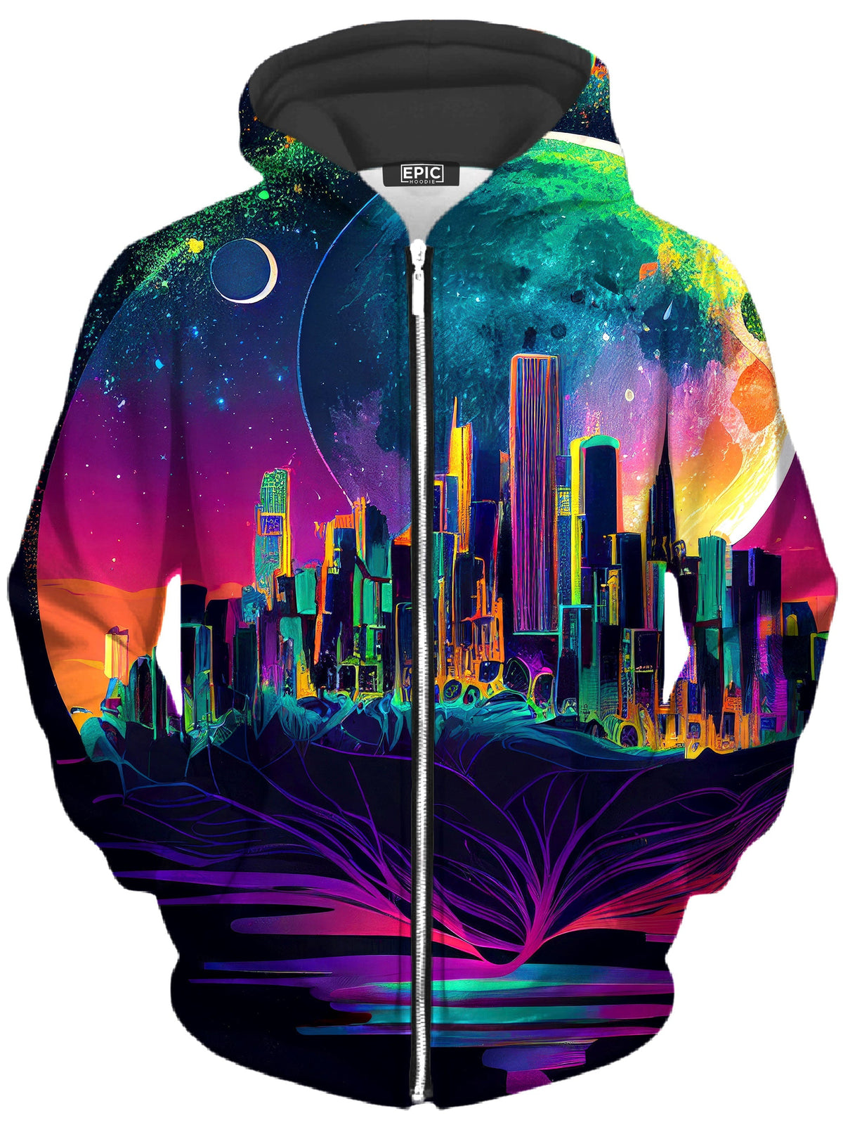 Back to Reality Unisex Zip-Up Hoodie -Moonbestprint