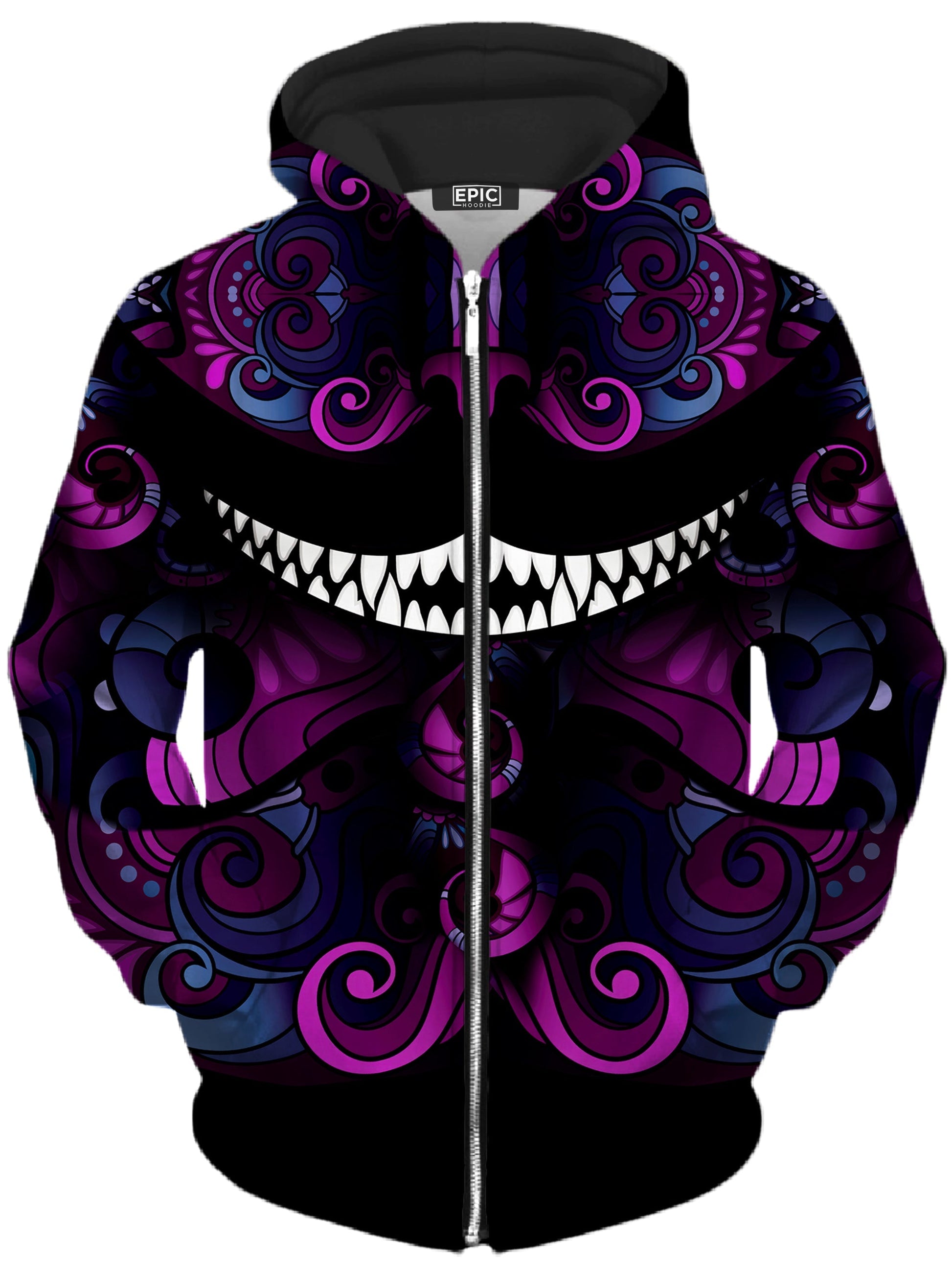 Down The Rabbit Hole Unisex Zip-Up Hoodie -Moonbestprint
