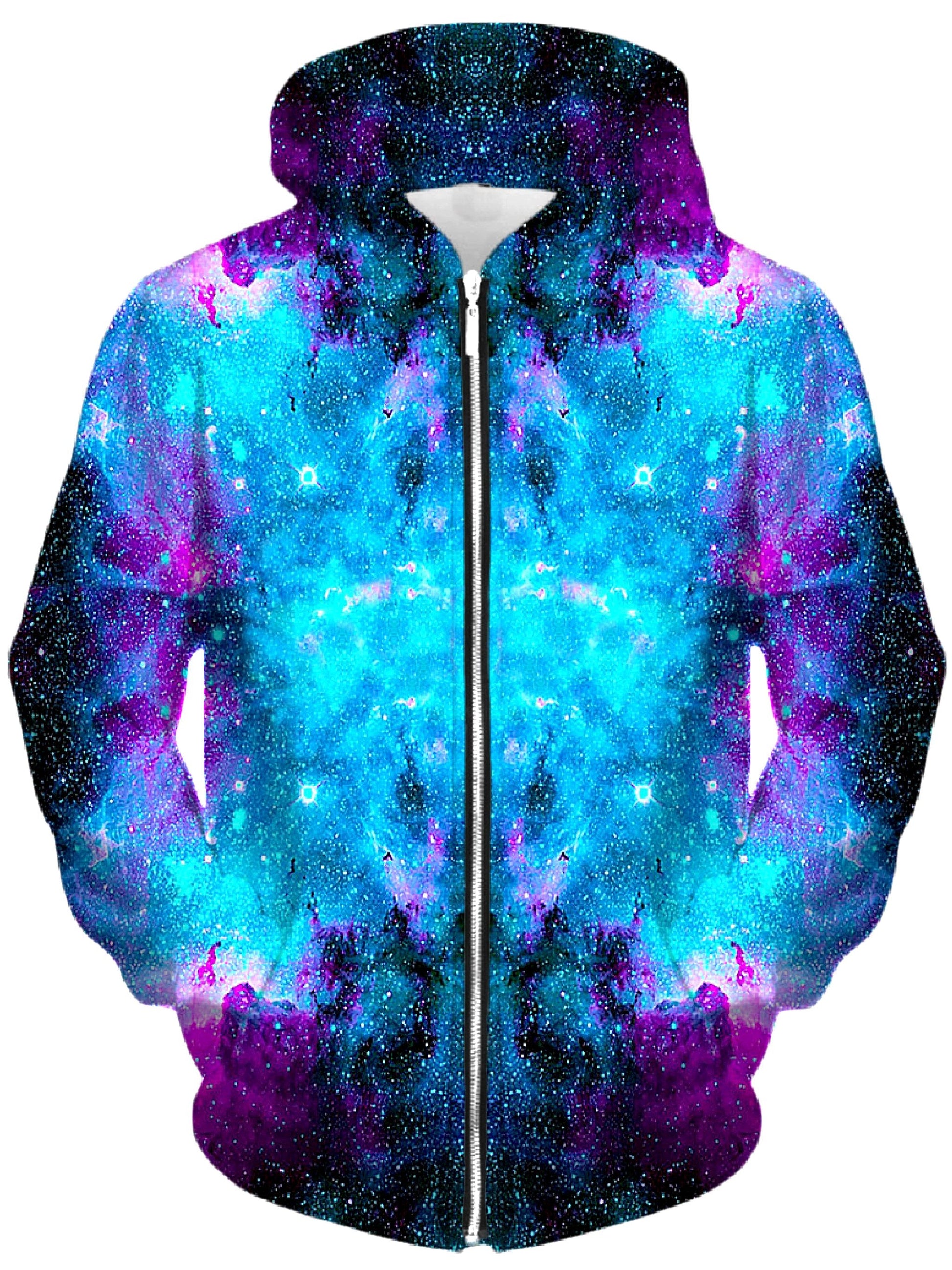 Galactic Spectrum Unisex Zip-Up Hoodie -Moonbestprint