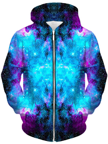 Galactic Spectrum Unisex Zip-Up Hoodie -Moonbestprint