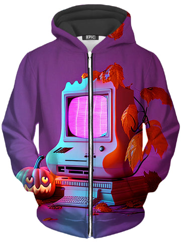 Teleported Unisex Zip-Up Hoodie -Moonbestprint