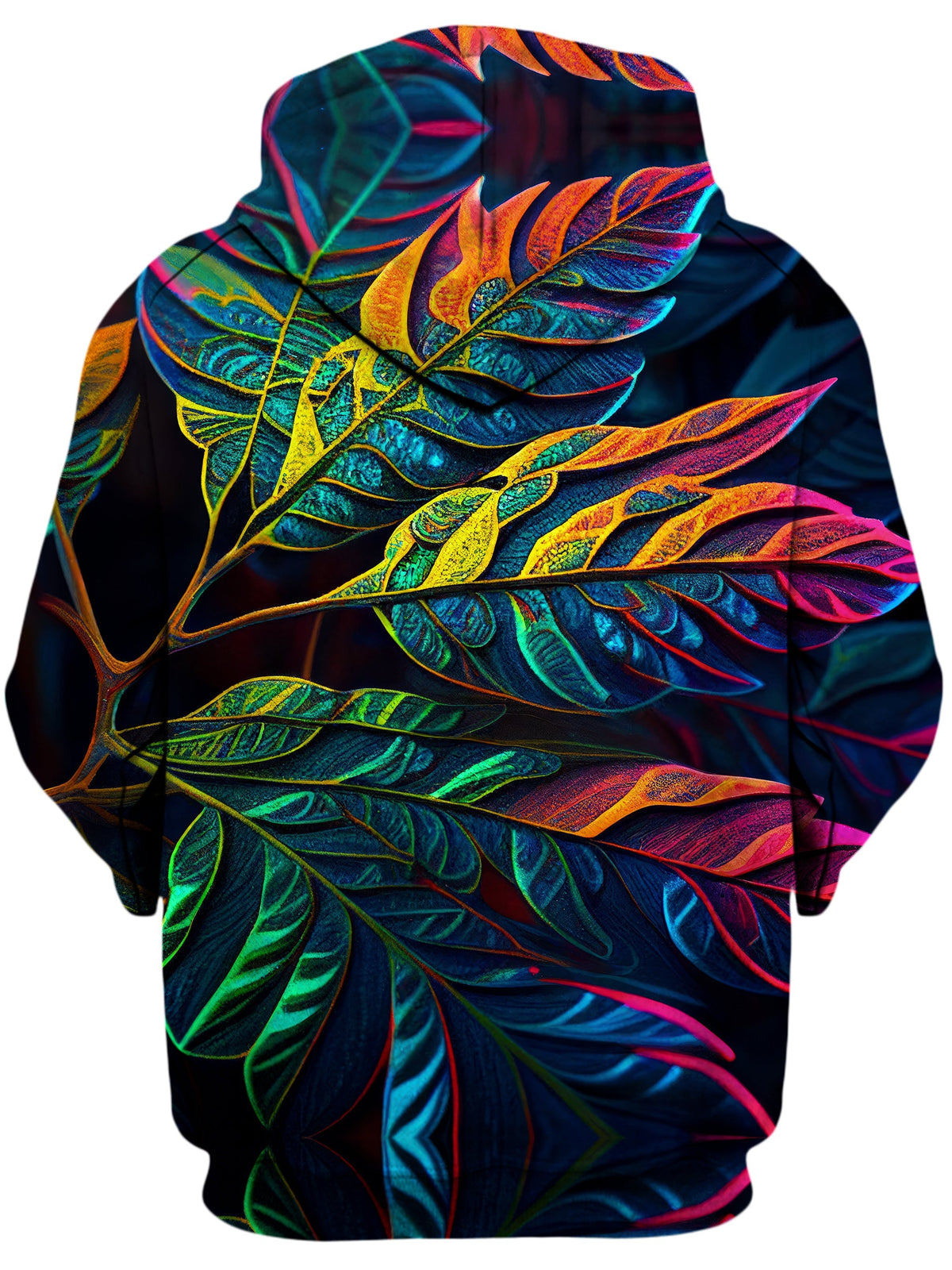 Midnight Floral Unisex Zip-Up Hoodie -Moonbestprint