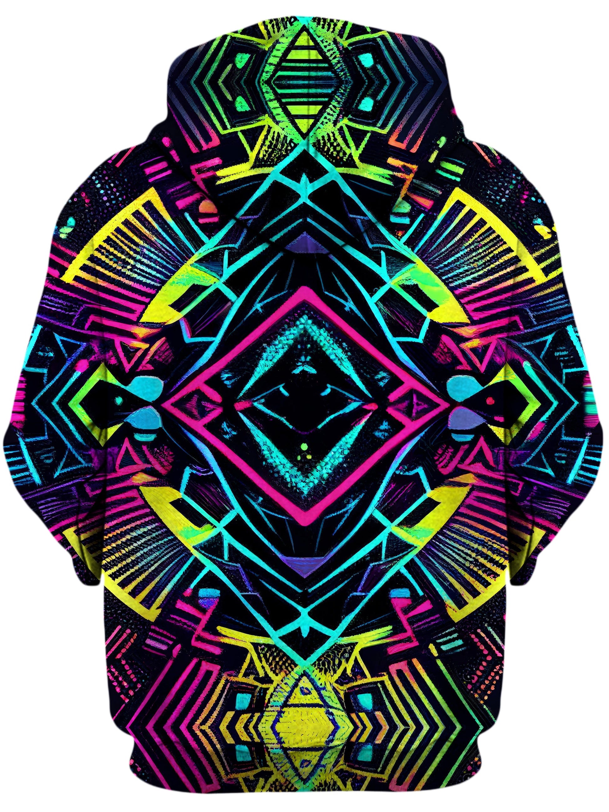 Neon Tribal Unisex Zip-Up Hoodie -Moonbestprint