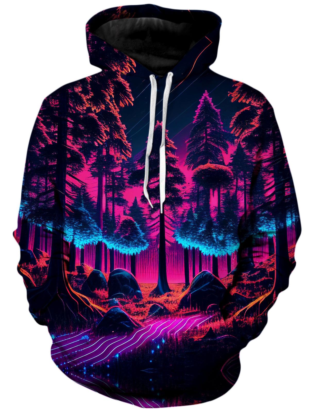 Neon Forest Unisex Hoodie -Moonbestprint