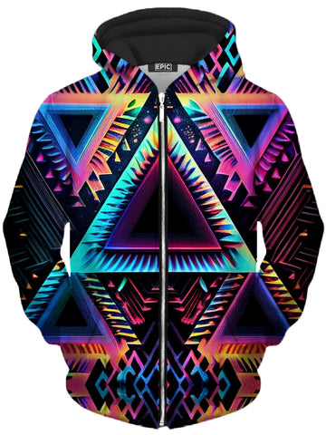 DMT Splash Unisex Zip-Up Hoodie -Moonbestprint