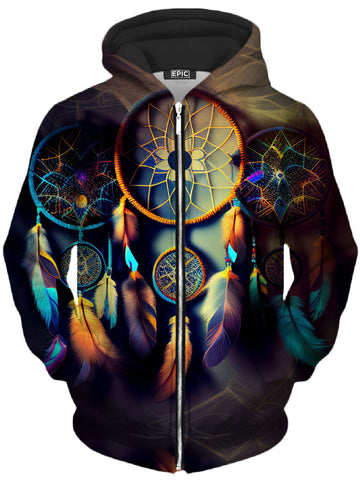 Sweet Dreams Unisex Zip-Up Hoodie -Moonbestprint