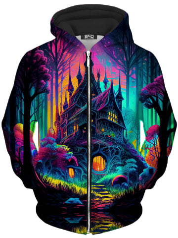 Hollows Unisex Zip-Up Hoodie -Moonbestprint