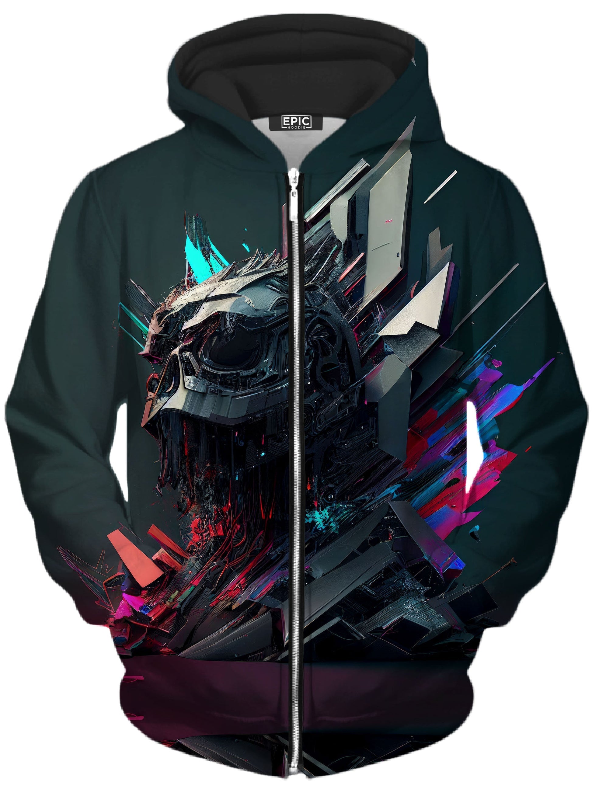 Phantom Unisex Zip-Up Hoodie - Moonbestprint