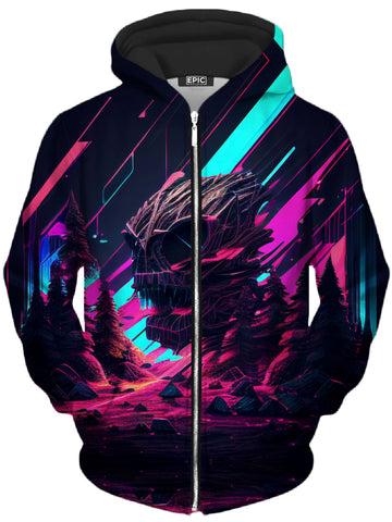 Portal Breach Unisex Zip-Up Hoodie - Moonbestprint