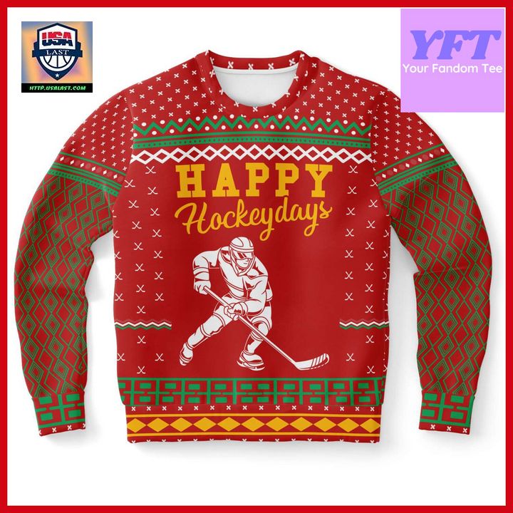 Ice Hockey Lovers Hockey For Xmas 3d Ugly Christmas Sweater ? Usalast