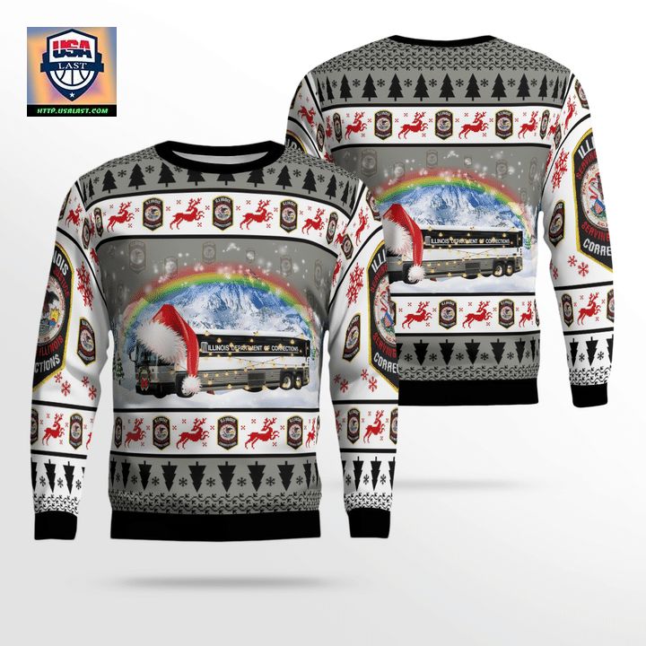 Illinois Department Of Corrections Christmas Sweater 3D ? HQ21 ? Usalast