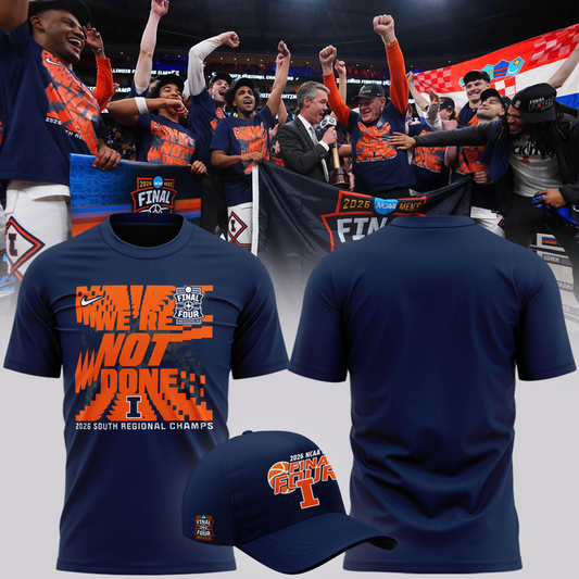 Illinois Fighting Illini 2026 NCAA Men's Basketball Tournament March Madness Final Four T-Shirt | WS53 Moonbestprint