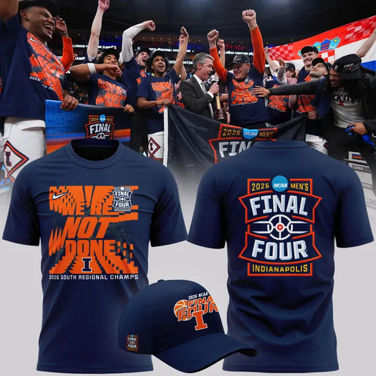 Illinois Fighting Illini 2026 NCAA Men's Basketball Tournament March Madness Final Four T-Shirt | WS99 Moonbestprint