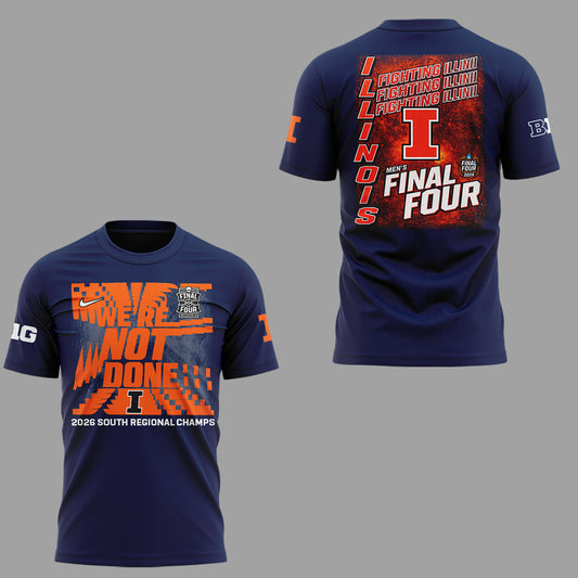 Illinois Fighting Illini Limited Edition 2026 MBB Final Four TShirt | KV53 Moonbestprint