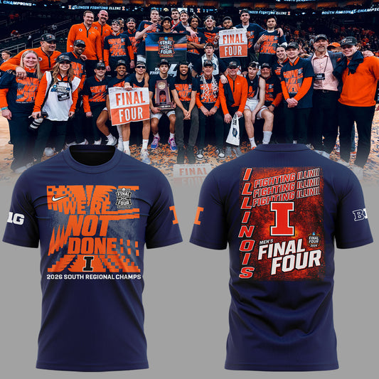 Illinois Fighting Illini Limited Edition 2026 MBB Final Four TShirt | KV53 Moonbestprint
