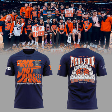 Illinois Fighting Illini Limited Edition 2026 MBB Final Four TShirt | RE37 Moonbestprint