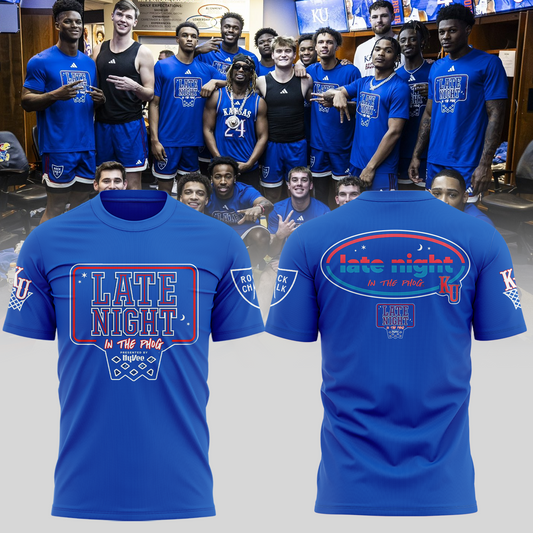 Official Kansas Jayhawks 2024 Late Night In The Phog Basketball Tshirt | UL32 Moonbestprint