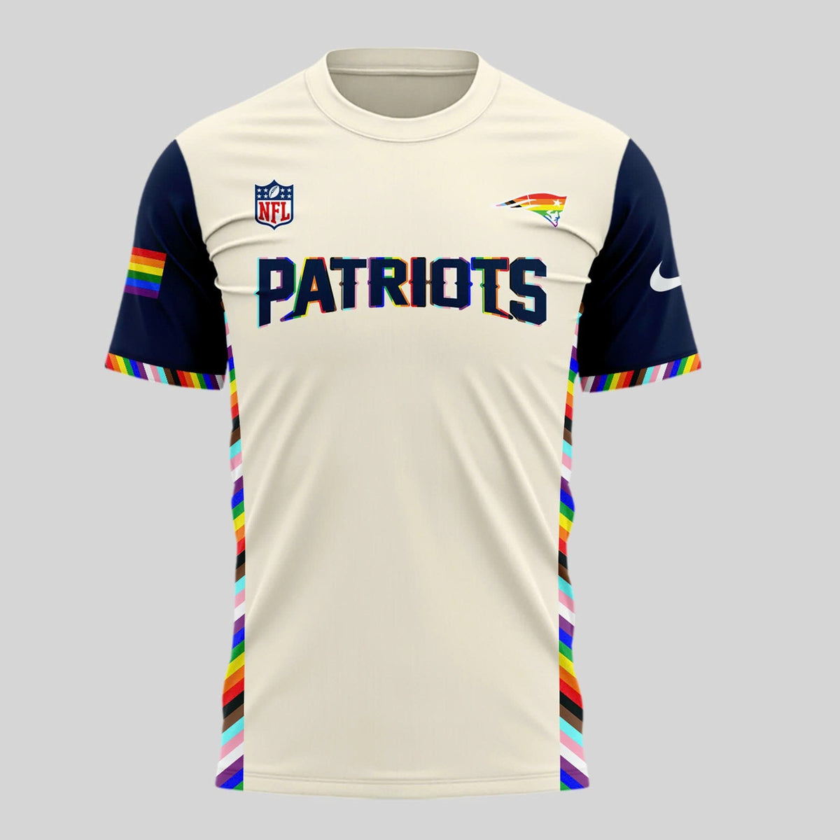Special New Pride Patriots Logo Tshirt Custom Name Numbers Moonbestprint