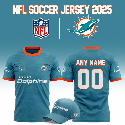 Miami Dolphins 2025 "Football x Football" Soccer jersey - Custom Moonbestprint