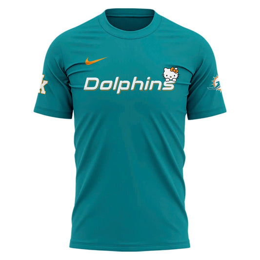 Special New Dolphins x Hello Kitty Tshirt 2025 Moonbestprint