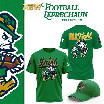 Notre Dame Football "The Fighting Irish" 2025 Green T-Shirt v3 Moonbestprint
