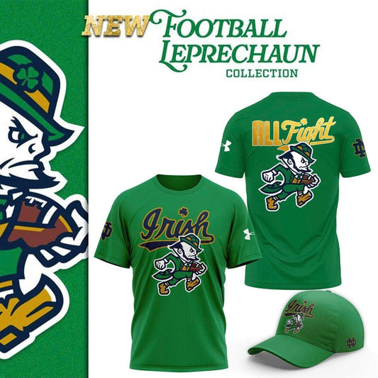Notre Dame Football "The Fighting Irish" 2025 Green T-Shirt v3 Moonbestprint
