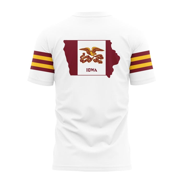 Special Edition Iowa State Uniform Tshirt - White | RR15 Moonbestprint